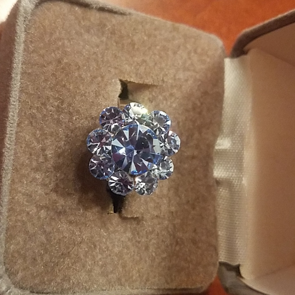 Blue Flower Ring